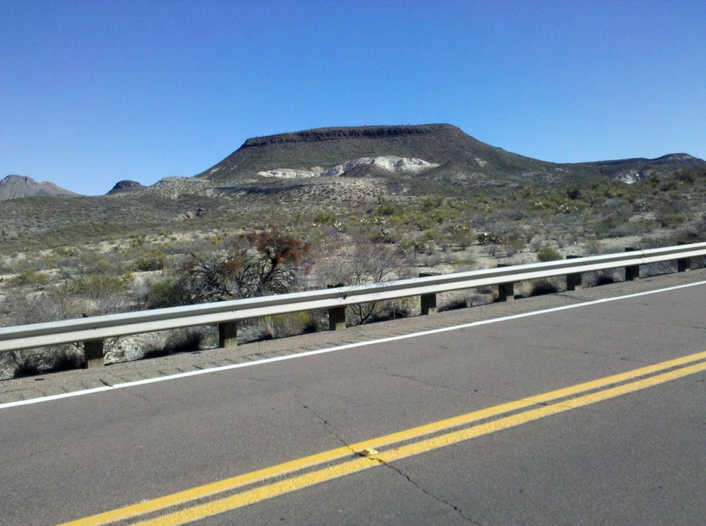 An Arizona Butte along US 70.