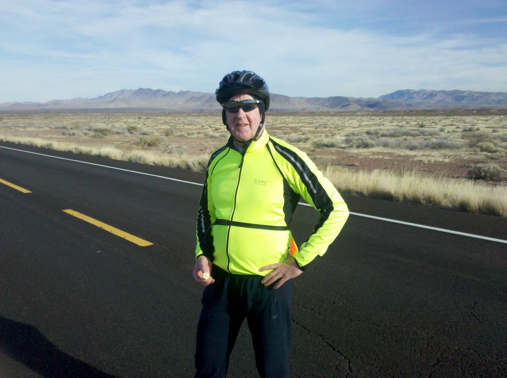 Tim at first rest stop along U.S. 70, 12 miles outside Safford, AZ.
