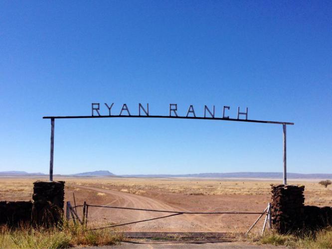 Many of the ranch entrances have ornate signs like this.