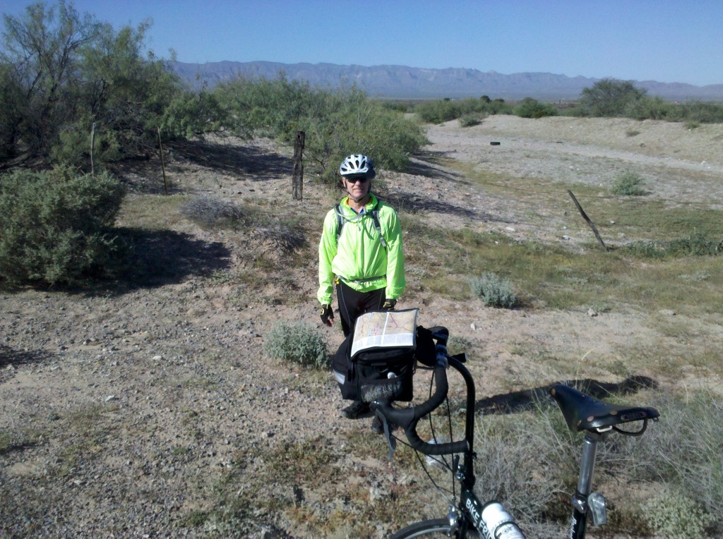 Mark at our 1st rest stop along TX 192