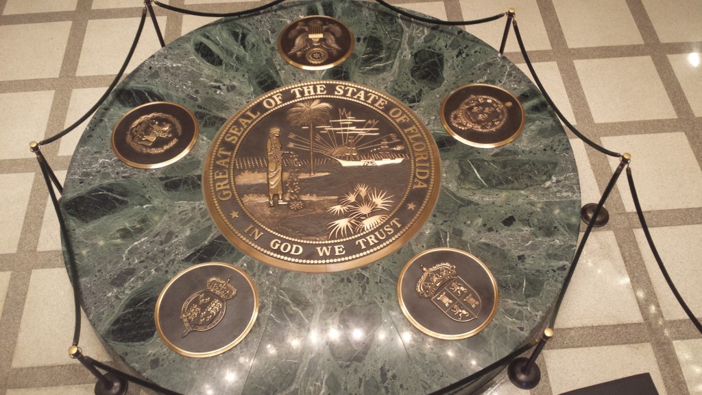 Great seal of the State of Florida, located in the Capitol Building.