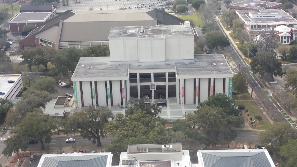 View of the Museum of Florida History from the 22nd Floor Observatory in the Florida Capitol Building.