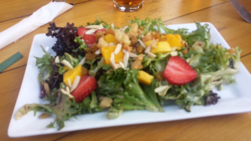 Side order garden salad at the Great Outdoors Restaurant High Springs FL