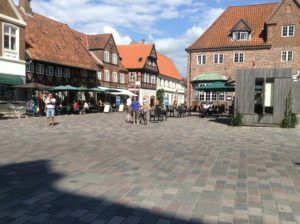Ribe town square. Larger open spaces than in the others we have seen.